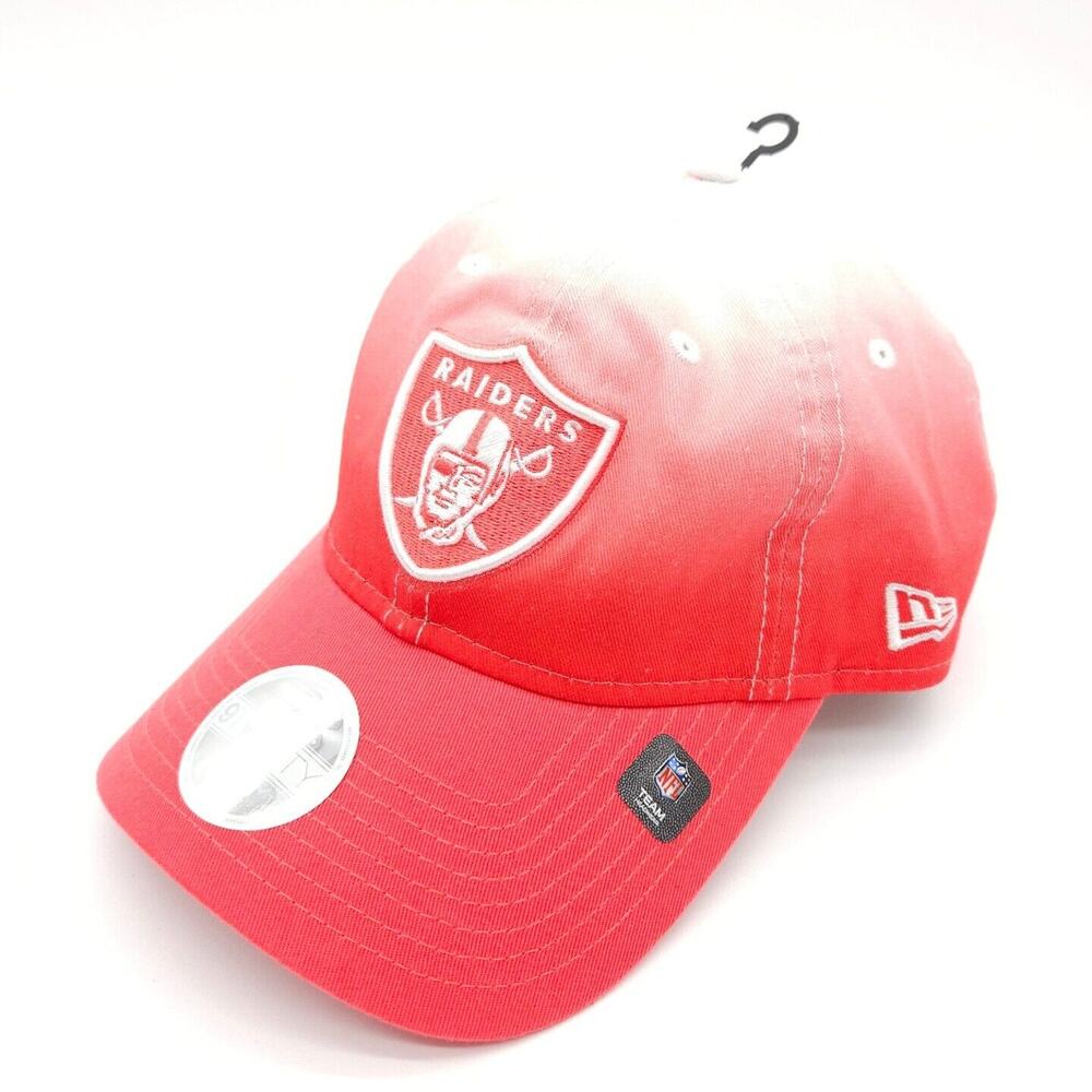 Las Vegas Raiders New Era 9Twenty Womens Pink Tie Dye Ombre Strapback Hat‎ Cap